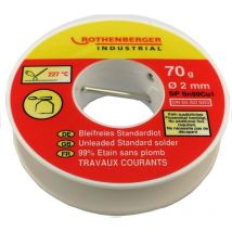 Rothenberger - Bobina de hojalata estándar de 2 mm, 70 g.