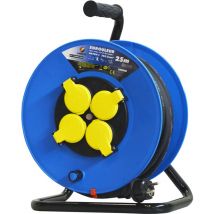 Bobina elettrica a 4 prese-h07rn-3g2,5mm²-25M I-watts Pro