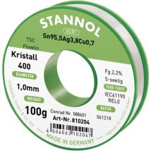 Ecology ts Stagno senza piombo Bobina Sn95,5Ag3,8Cu0,7 REL0 100 g 1 mm - Stannol