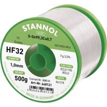 Stannol HF32 3500 Stagno senza piombo Bobina Sn99,3Cu0,7 REL0 500 g 1 mm