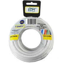 Bobine câble audio plat blanc 2x1,5mm 5mts