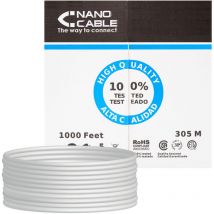 Bobine 305m cat.5e utp rigide rj45 awg24 nanocable