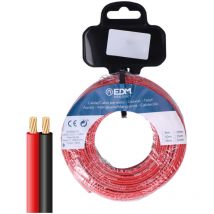 Câble parallèle 2x1mm² rouge/noir 20m.
