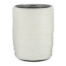 Drisse polyamide tressé blanc Corderies Tournonaises Longueur 100 m - Diamètre 6 mm