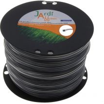 Jardiaffaires - Bobine de fil Twin Pro Carré pour débroussailleuse 2,4mm x 180 mètres