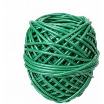 Bobine de lien tube creux antigel en pvc - Diam 3,5 mm x 150 m - Vert Linxor