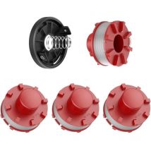 Bobine de Rechange2,0mm x 8m Fil Coupe Bordure pour Einhell CE-CT36/30 3405096, agillo 36/255 bl, agillo 18/200 Bobine de Fil(4 Bobines + 1 Couvercle