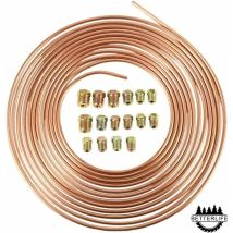 Bobine de tuyau de frein 7,62 m - En cuivre et nickel - Avec un diamètre extérieur de 3/16', tuyau anti-rouille