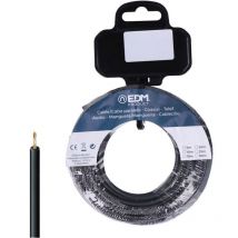 Bobine Fil Électrique Flexible 2,5mm Noir Sans Halogène 15m