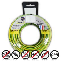 Bobine Fil Électrique Flexible 4mm Bicouleur Sans Halogène 10m