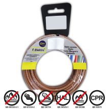 Bobine Fil Électrique Flexible 4mm Marron Sans Halogène 20m