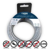 Bobine fil électrique flexible 1,5mm gris 5mts sans halogène