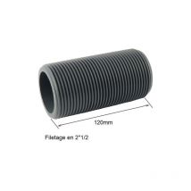 Bobine filetée en polypropylène longueur 120mm, 66x76 (2'1/2).