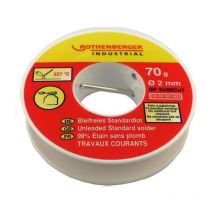 Rothenberger - Bobine étain standard 2mm, 70 g.