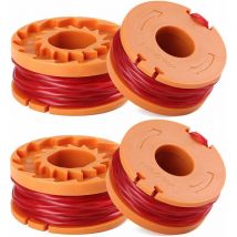 Macaron - tonchean Accessoire pour débroussailleuse,Bobines pour Coupe-Bordures Worx WA0010 Replacement Trimmer Spool Line Bobine de Remplacement Fil