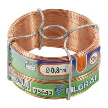 Bobine De Fil De Cuivre Recuit 0.8mm – Longueur 50m – Excellente Conductivité Électrique Pour Câblage Et Artisanat – Filgraf