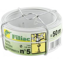 Bobinot plastifié Filiac Blanc - L.50 m