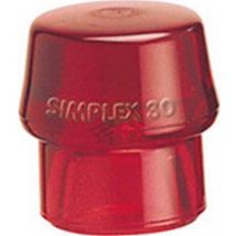 Boca de maza simplex diám. cabeza 30 mm plástico rojo duro h