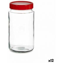 Vivalto - Pot rouge en polypropylène 2 l 11,5 x 21 x 11,5 cm (12 unités)