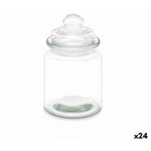 Vivalto - Verre transparent 250 ml 8 x 13 x 8 cm (24 pièces) avec couvercle