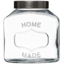 Bocal verre couvercle inox 1l - 5five