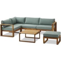 Bocarnea Youdoit Modulargartenmöbel Set In Wassergrün Für 6 Personen