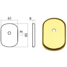 Bocchetta Ghibli Ottone lucido 62X86 Pomolo