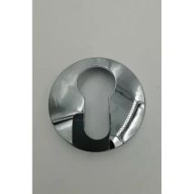 Bocchetta tonda per chiave cilindro Yale 45mm - Ottone cromo lucido - Valli & Valli
