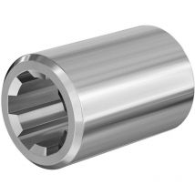 Wiltec - Boccola per albero cardanico tipo a Per giunto scanalato 60 mm con 1 1/8' 6 scanalature Trattore