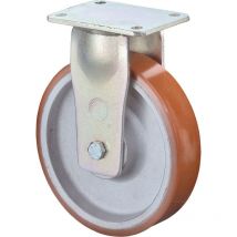 Bockrolle 100mm Platte,Polyure Guss,KL RR110.C10.100