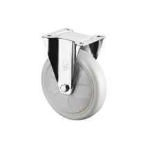 Bs Rollen - Bockrolle D.125mm Trgf.450kg Ku.Platte L135xB110mm Farbe Rl.weiß - L610.B15.126