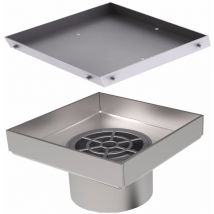 Bodenablauf Duschablauf Duschrinne 200x200 mm Ablauf Wasserablauf Dusche Bad für Fliesen