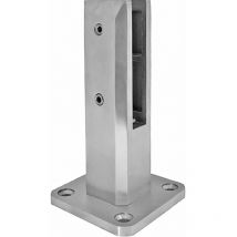 Bodenanker / Halter für Glas 12 - 17,52 mm, Edelstahl 2205 - Economy