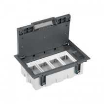 Bodenbox 90mm 4 Module grau Simon 52050104-035