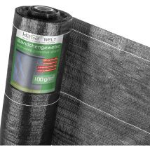 Haga - Bodengewebe 100g/m² 0,6m X 100m Bändchengewebe Unkrautblocker Mulchfolie