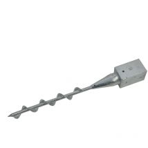 Pfostenträger Pfostenhülse mit Spirale zum Eindrehen 91x91x795mm