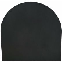 Bodenschutz für Eisenöfen, halbrund, 'Made in Italy'. -94 x 94 cm