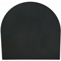 Bodenschutz für Eisenöfen, halbrund, 'Made in Italy'. -84 x 84 cm