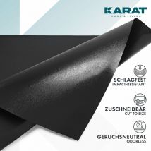 Bodenschutzmatte für Hartböden Neo Erhältlich in vielen Farben Schwarz 90 x 100 cm