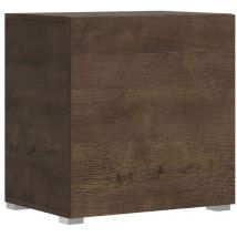 Bodensockel L.60 H.60 P.39,2 mit links-rechts Füßen Walnuss