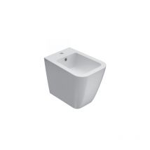 Bodenstehendes Bidet 52x36 cm aus glänzend weißer Keramik – Ceramica Globo Stone