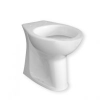 Bodenvase aus glänzend weißer Keramik Goman Open - Con copri wc Standard