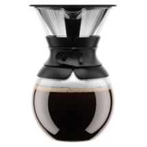 Bodum - 11571-01 - pour over - cafetière avec filtre permanent maille inox, 1.0 l(pots ne sont pas inclus.)
