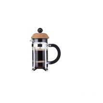 Bodum - 1923-109S cafetière à piston 3 tasses, transparent, 0,35 l, verre, liège, 7,5 cm