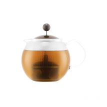 Bodum - assam 1823-538B tea press with glass handle and colored plastic lid, 0.5 l, 17 oz 1823-451B