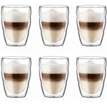 10484-10-12 - Pilatus - Cofret 6 bicchieri Thermo Double Paroi - 25 cl, trasparente - Bodum
