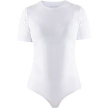 Body de travail à manches courtes femme 3404 - Blanc l