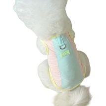 Body Chien Soie Glacée Respirante Gilet d'Été à Col Contrasté Vêtement Pour Petites Races Pull Doux Pour Chien vert L