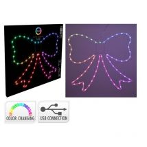 Bogen mit 71 RGB-LEDs – 220 V-240 V – 10 m Kabel – IP44 – USB-Anschluss mit Controller – 570 x 30 x 610 mm