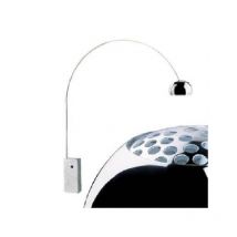 Bogen stehleuchte e27 mit sockel aus carrara-marmor f0300000